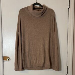 bebe Brown Cowl Neck Sweater
